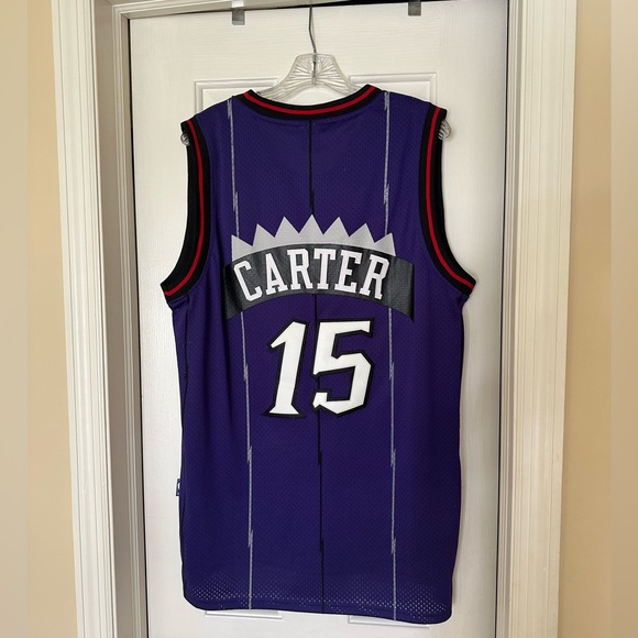 Men’s basketball jersey Vince Carter Raptors hardwood classic stitched new NBA - Picture 2 of 3